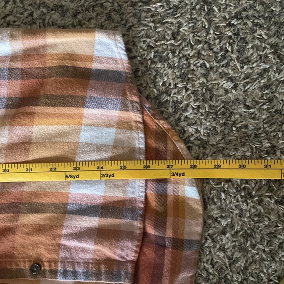 Fall flannel button up / button down - orange , universal theads - Picture 6 of 6